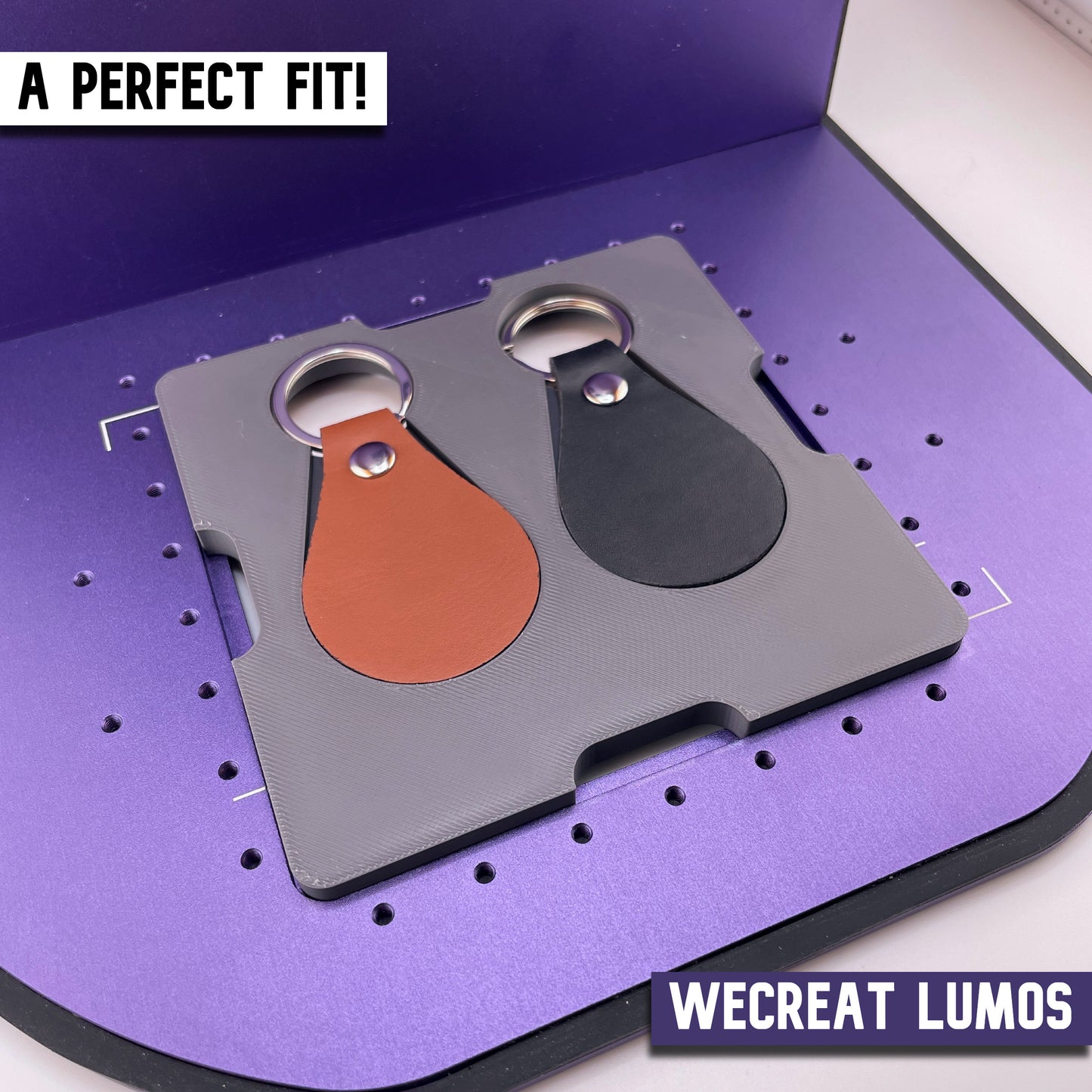 Leather Key Fob Jig - WeCreat Lumos