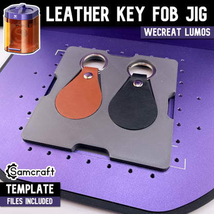 Leather Key Fob Jig - WeCreat Lumos