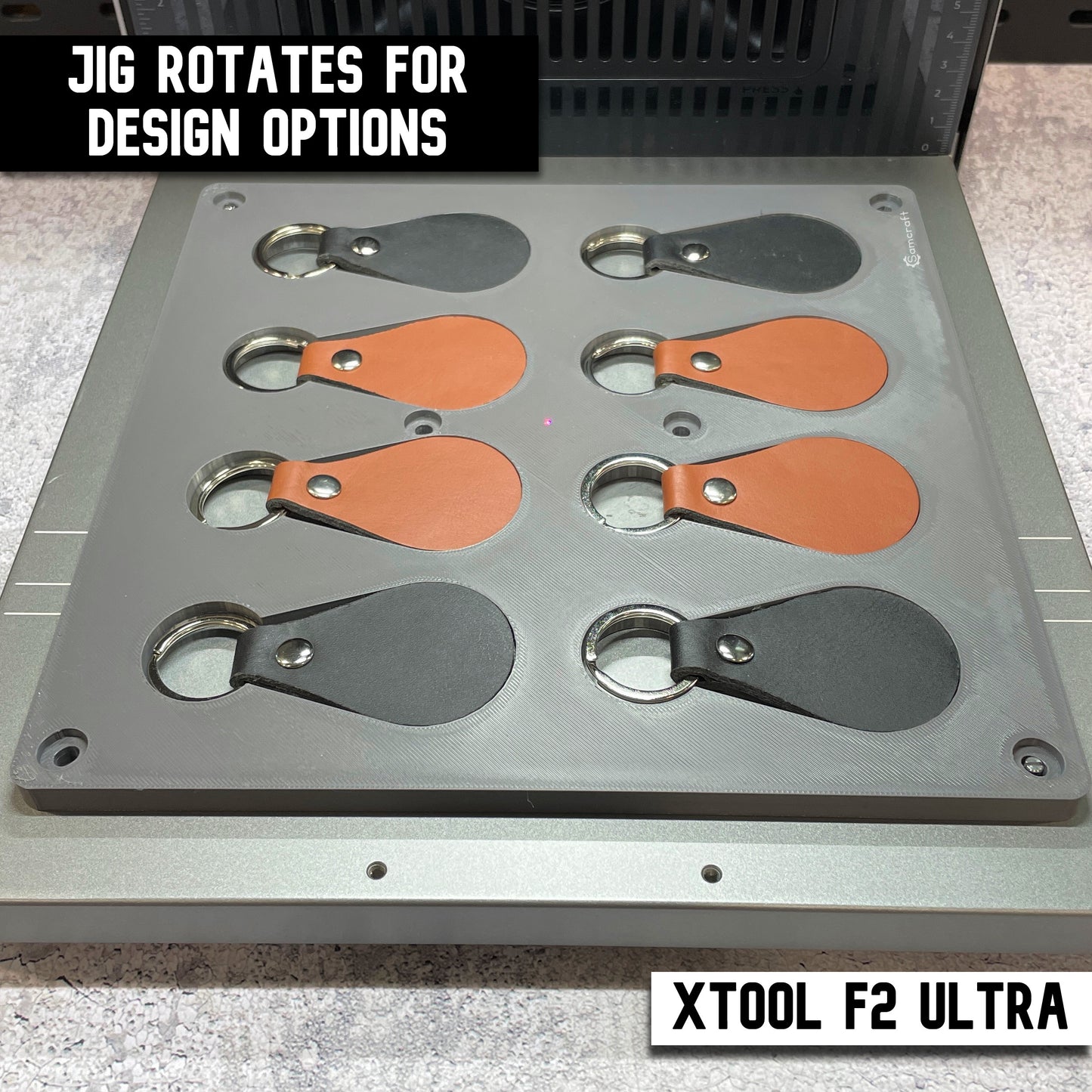 Leather Key Fob Jig - xTool F2 Ultra