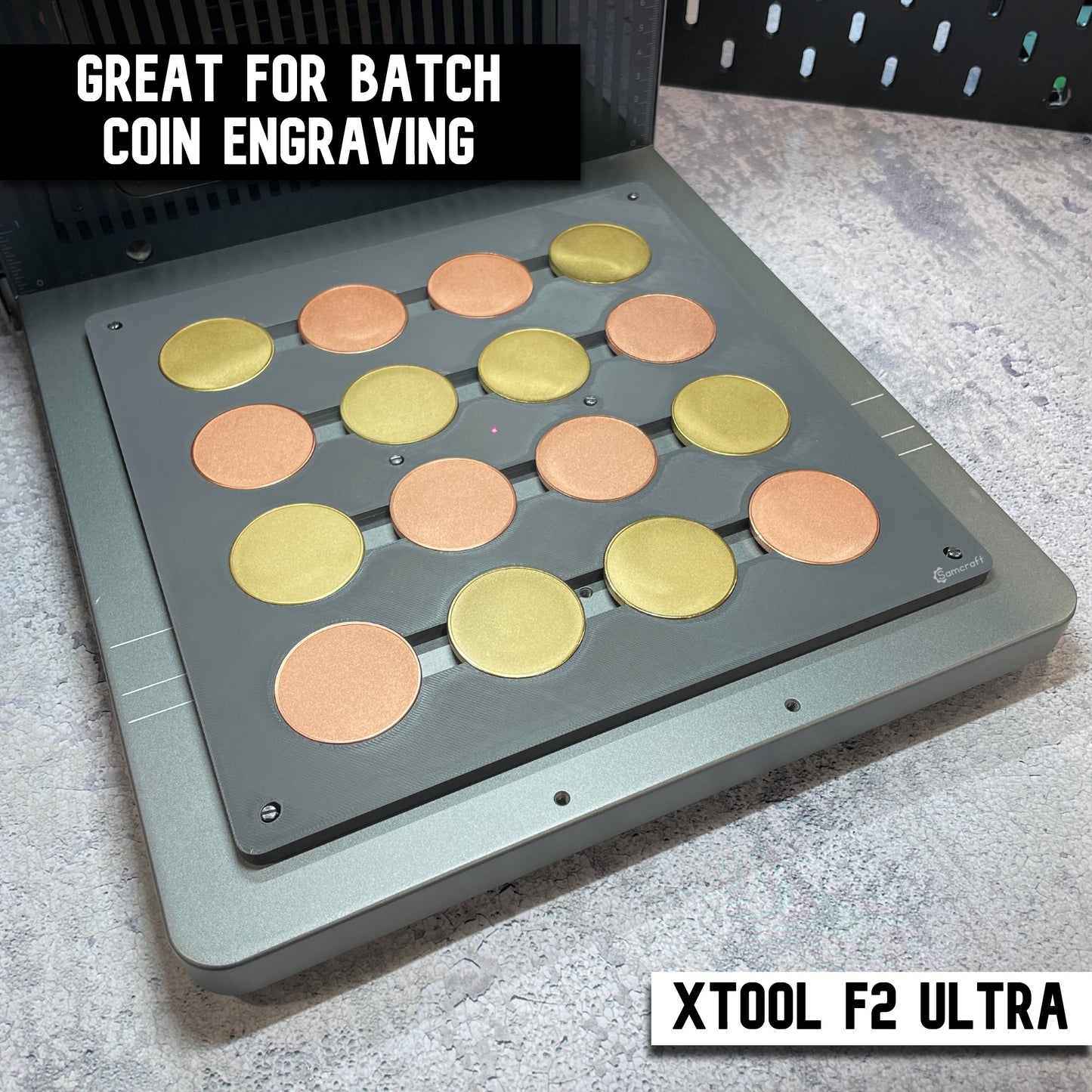 Metal Coin Jig - 40mm - xTool F2 Ultra