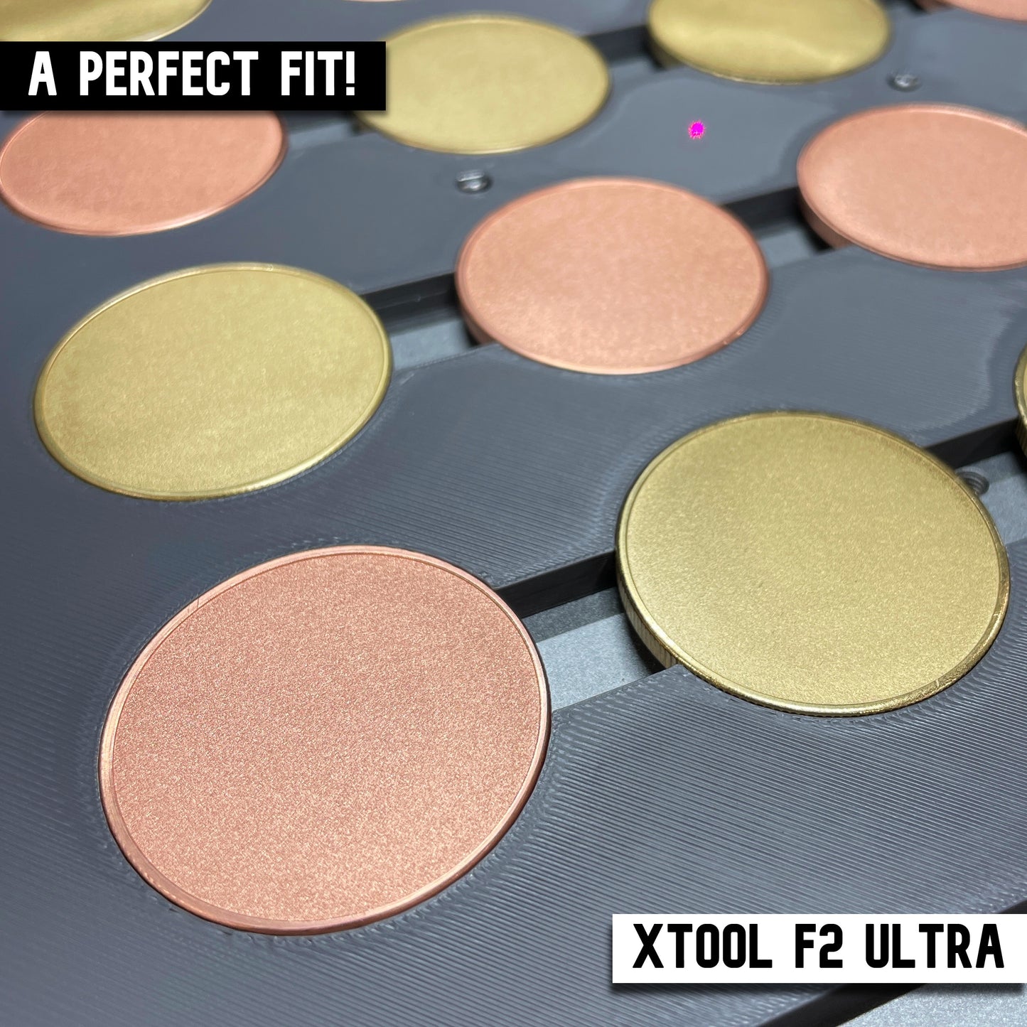 Metal Coin Jig - 40mm - xTool F2 Ultra