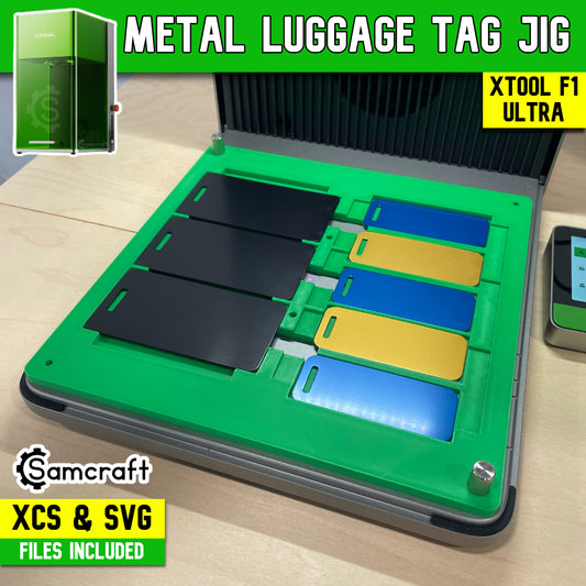 Metal Luggage Tag Jig - xTool F1 Ultra