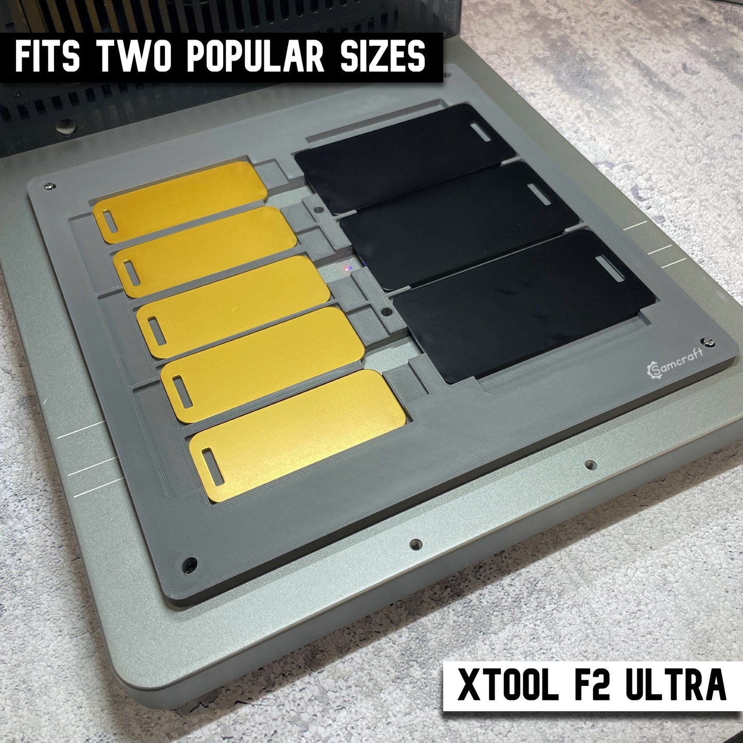 Metal Luggage Tag Jig - xTool F2 Ultra