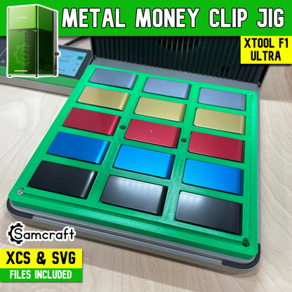 Money Clip Jig - Metal - xTool F1 Ultra