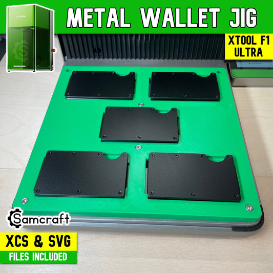 Metal Wallet Jig - xTool F1 Ultra