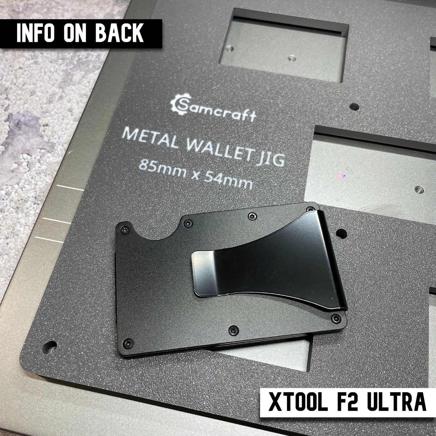 Metal Wallet Jig - xTool F2 Ultra