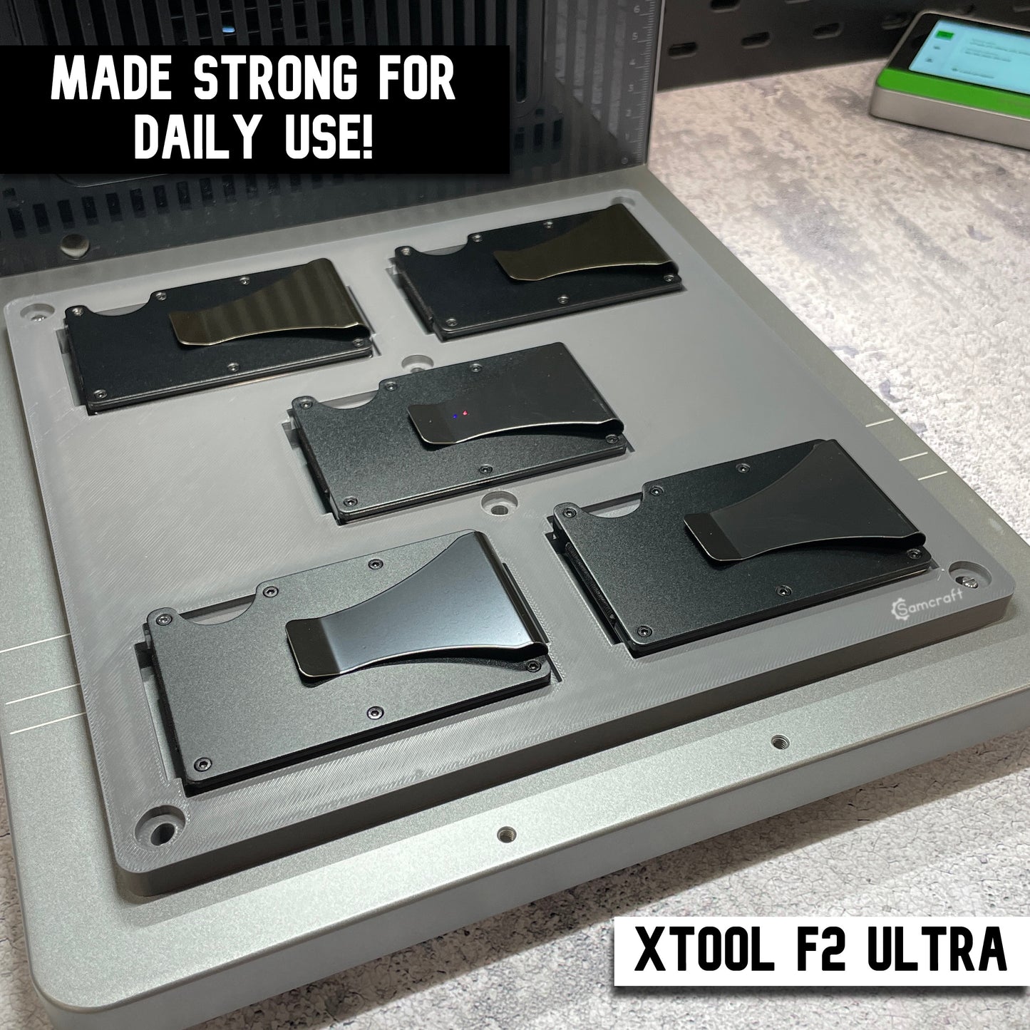 Metal Wallet Jig - xTool F2 Ultra
