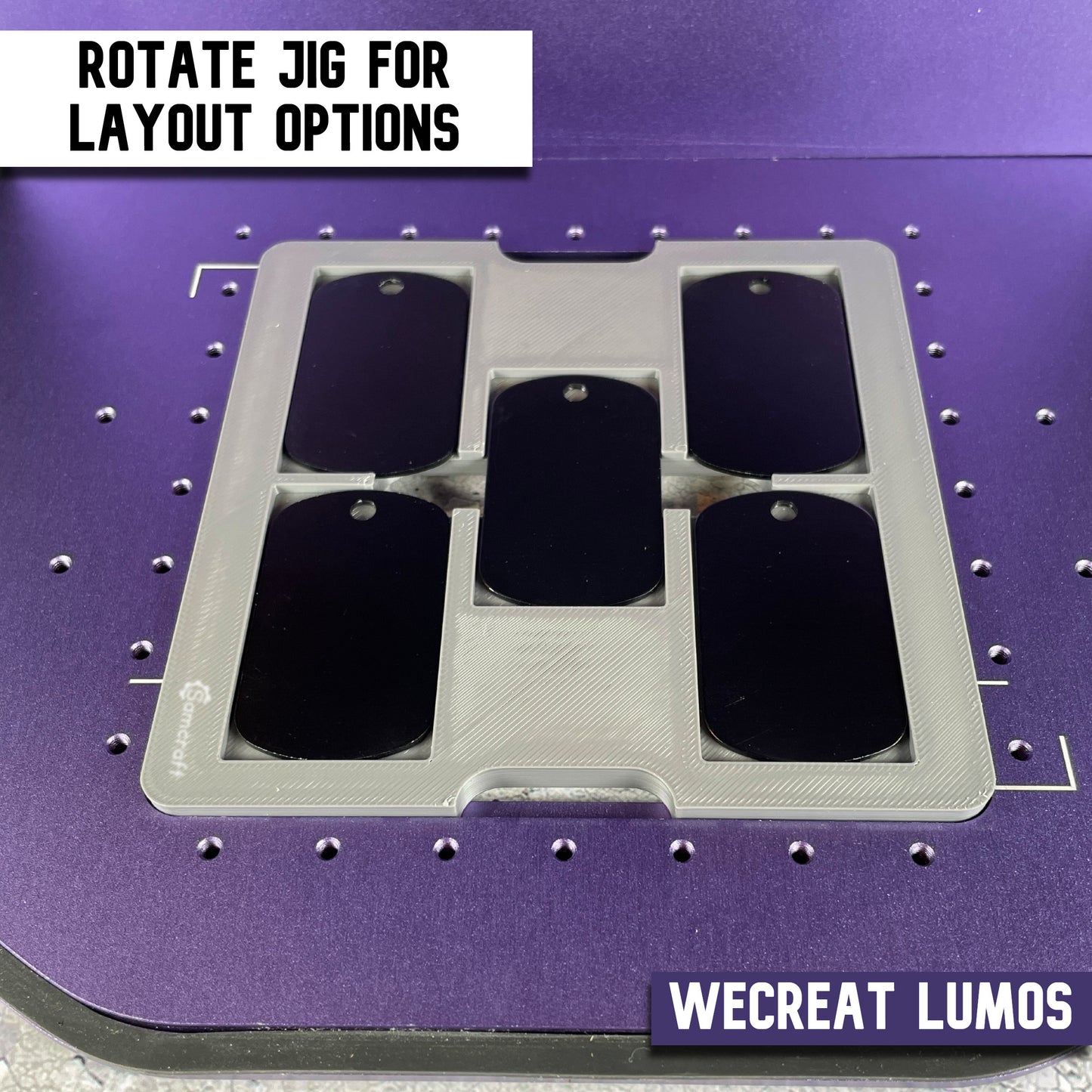 Military Dog Tag Jig - WeCreat Lumos