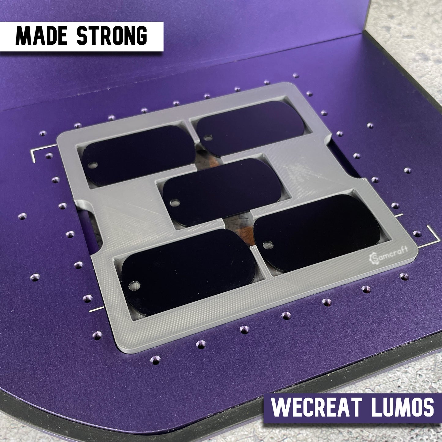 Military Dog Tag Jig - WeCreat Lumos