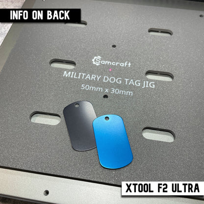 Military Dog Tag Jig - xTool F2 Ultra