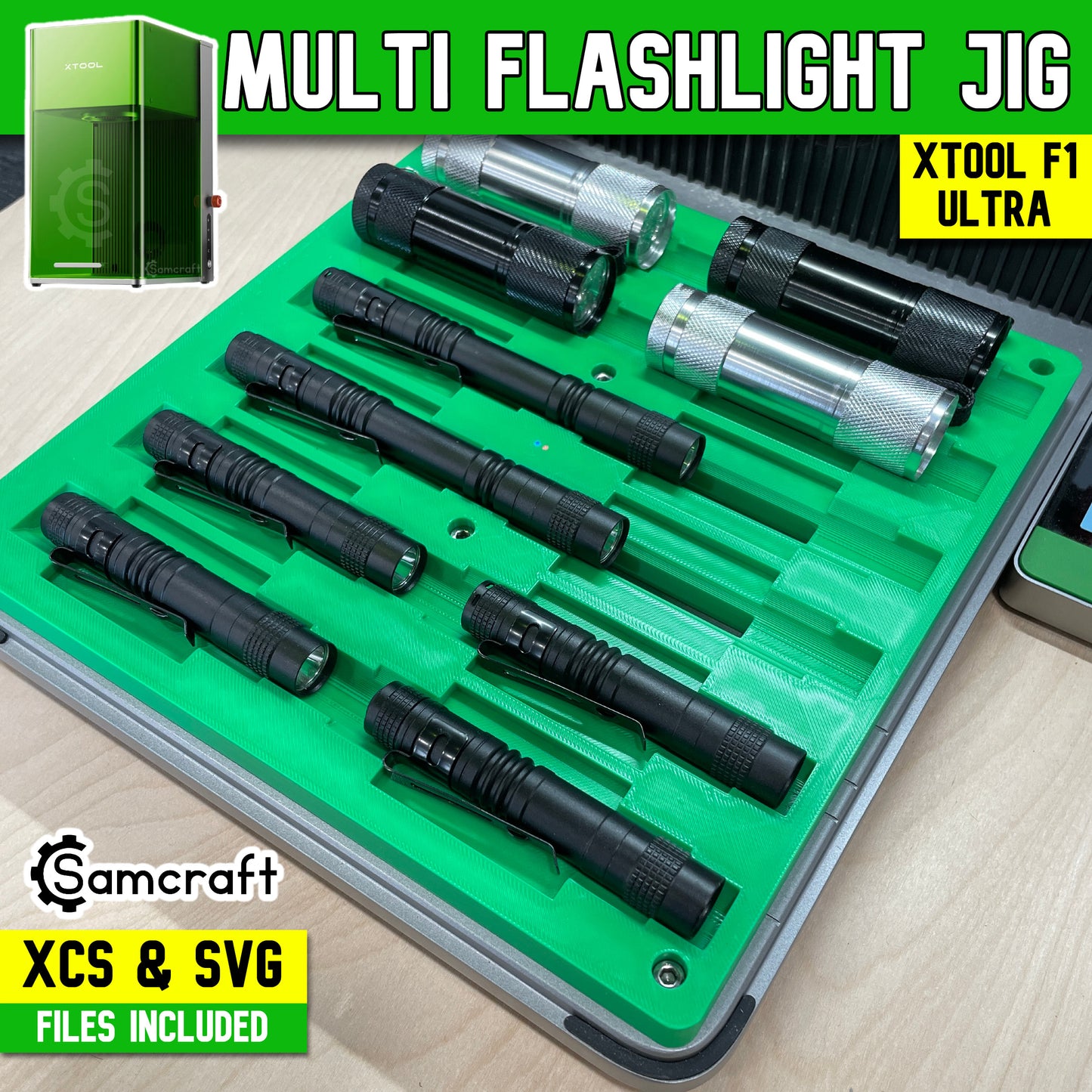 Flashlight Jig - xTool F1 Ultra