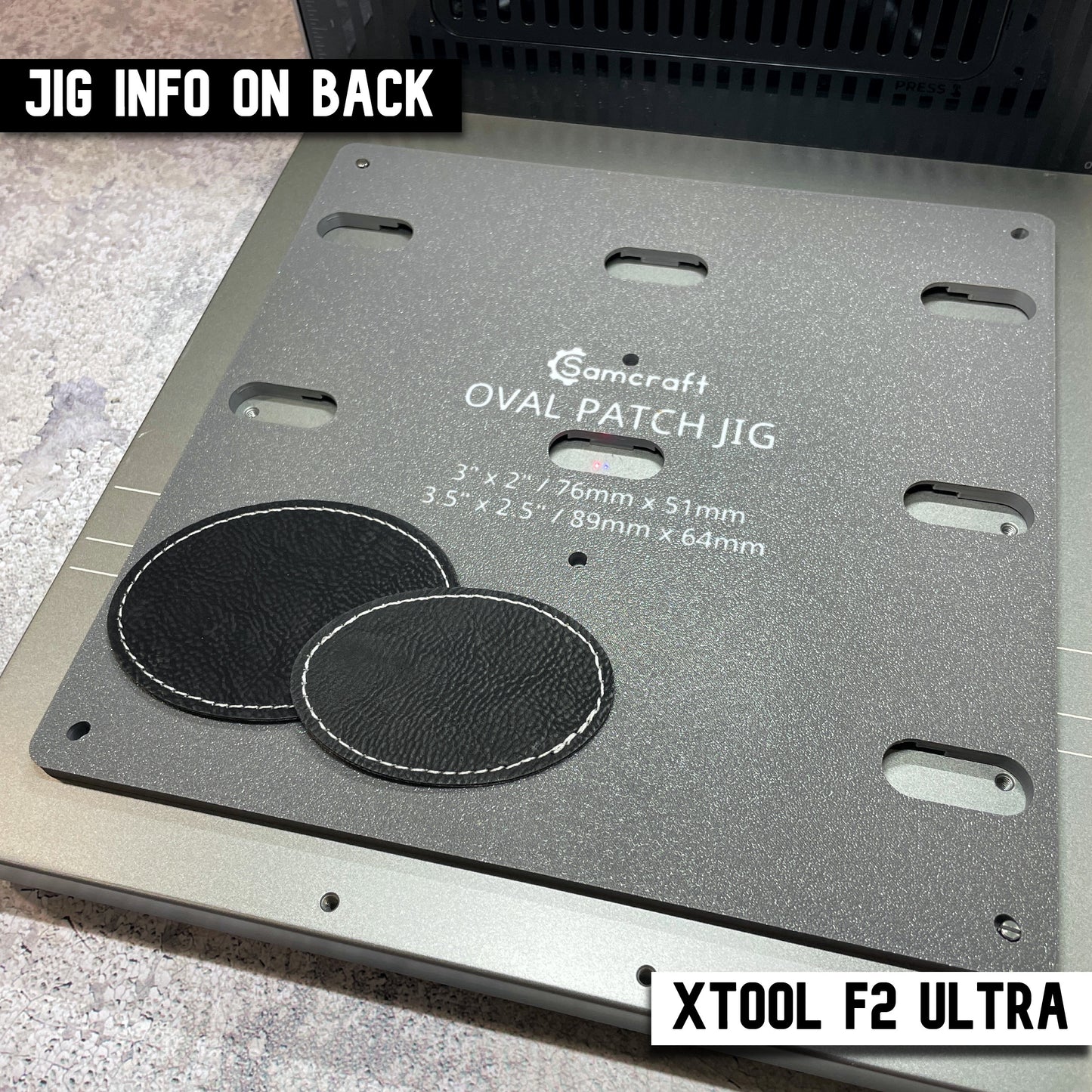 Oval Patch Jig - xTool F2 Ultra