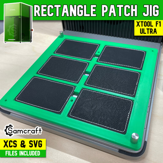 Rectangle Patch Jig - xTool F1 Ultra