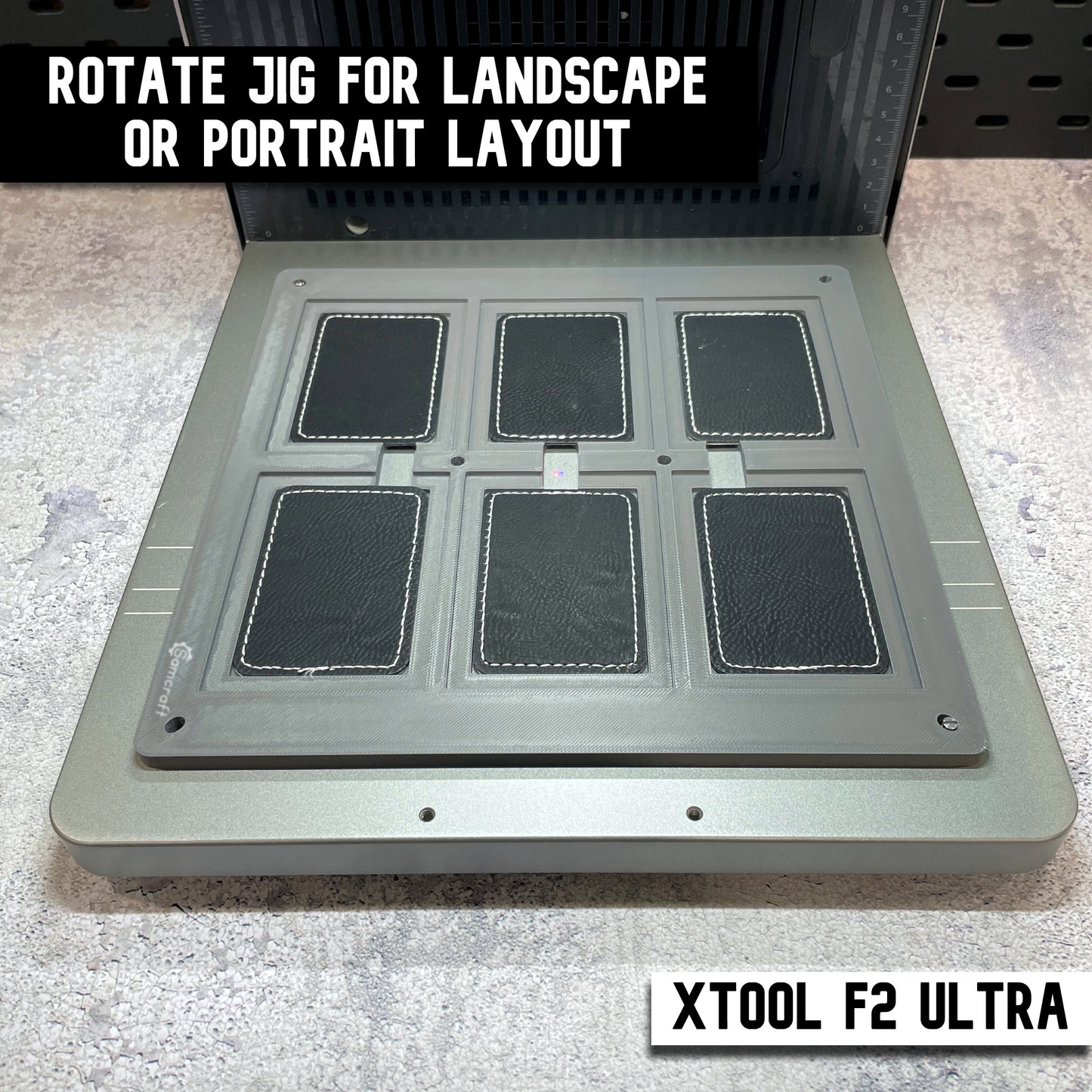 Rectangle Patch Jig - xTool F2 Ultra