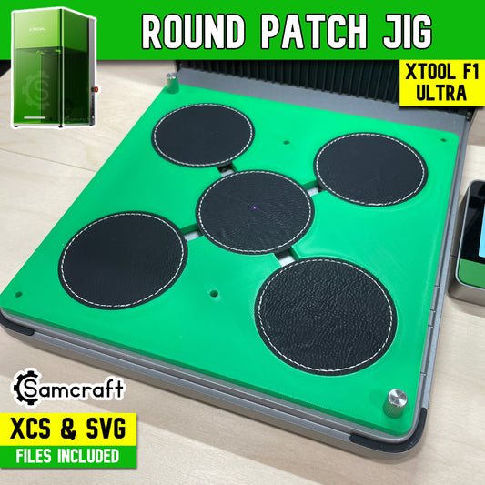 Round Patch Jig - xTool F1 Ultra