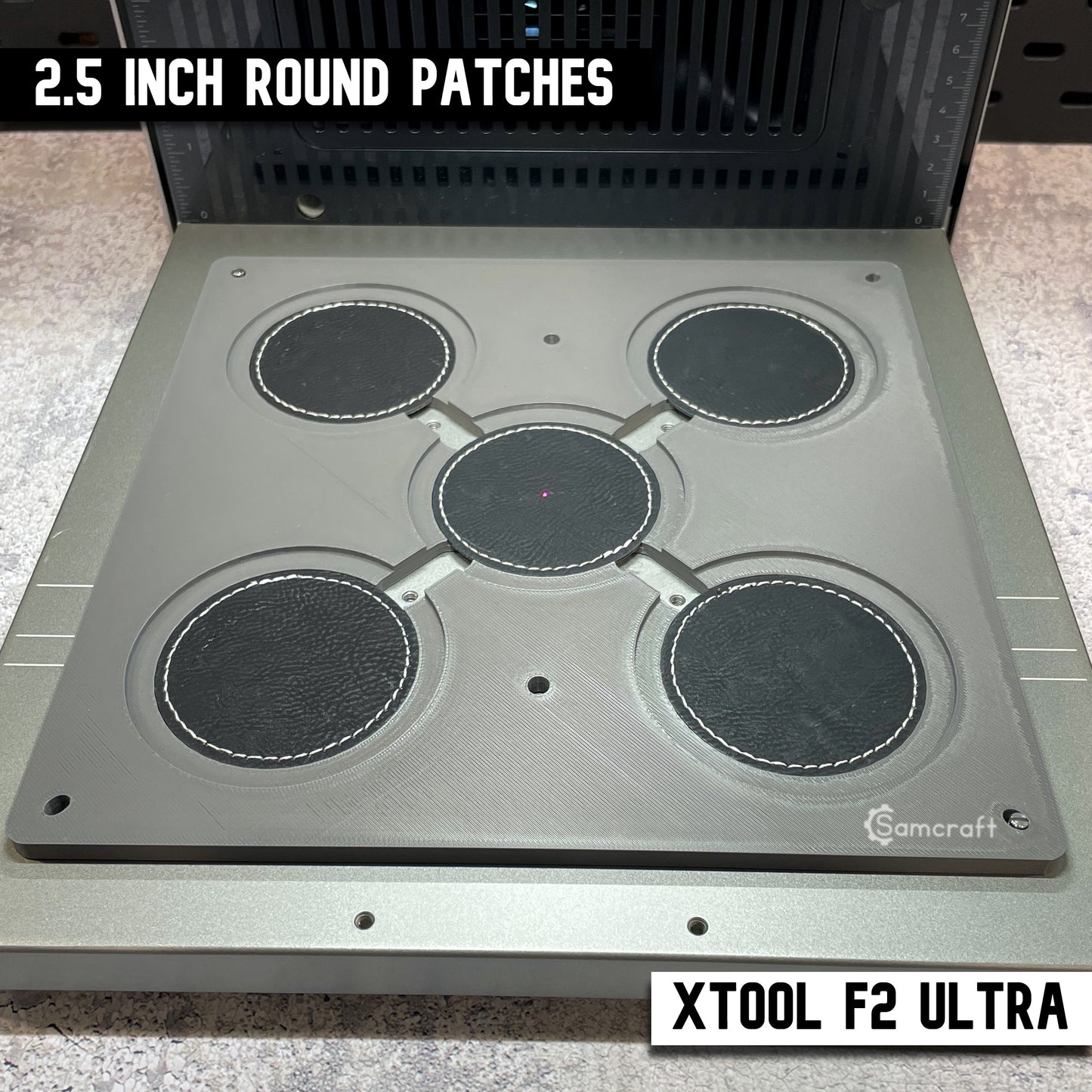 Round Patch Jig - xTool F2 Ultra