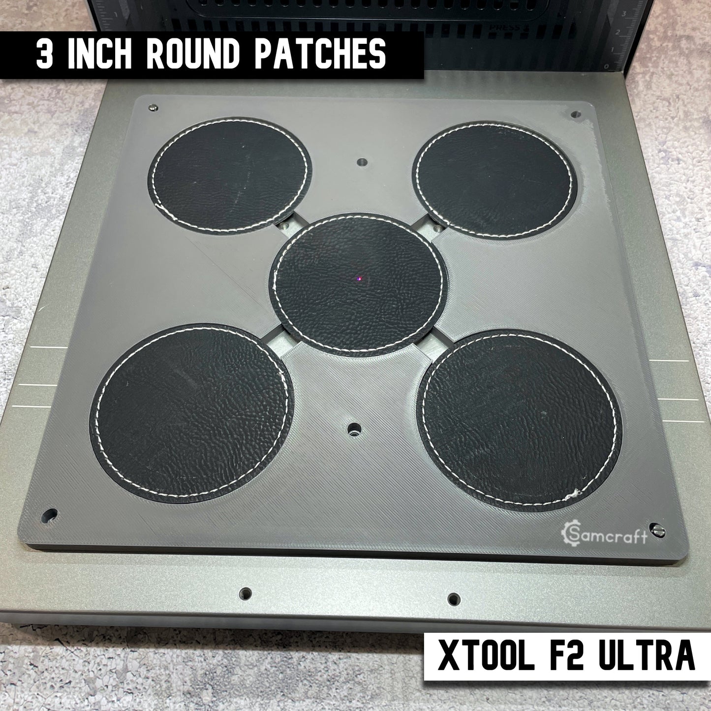 Round Patch Jig - xTool F2 Ultra