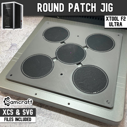 Round Patch Jig - xTool F2 Ultra