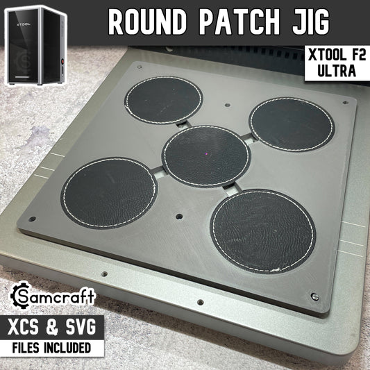 Round Patch Jig - xTool F2 Ultra