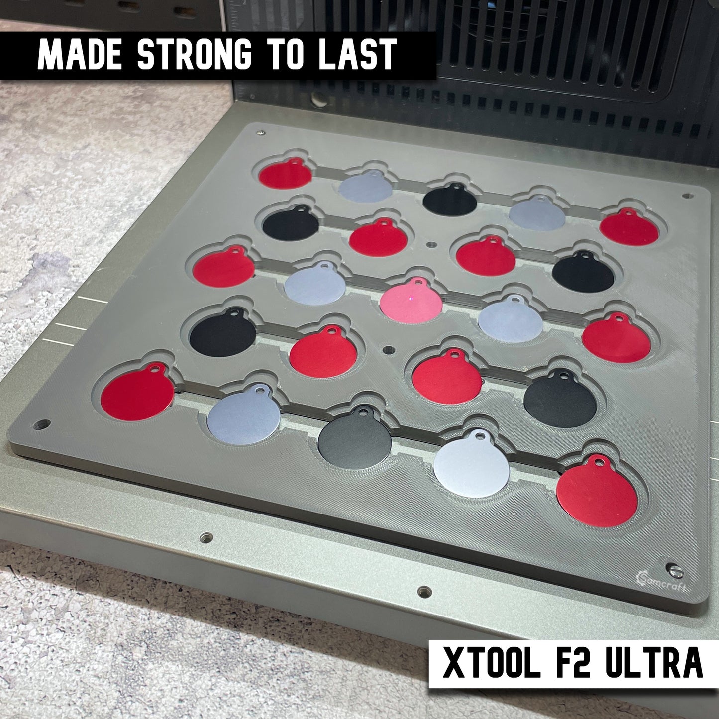 Pet Tag Jig - Round - xTool F2 Ultra