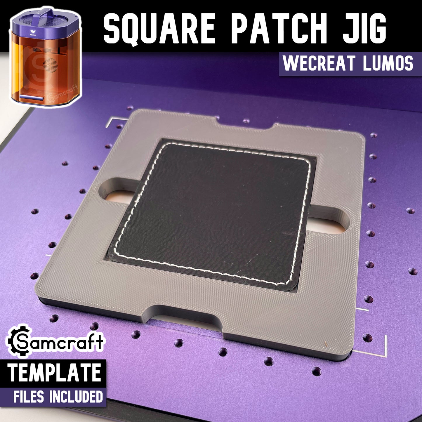 Square Patch Jig - WeCreat Lumos