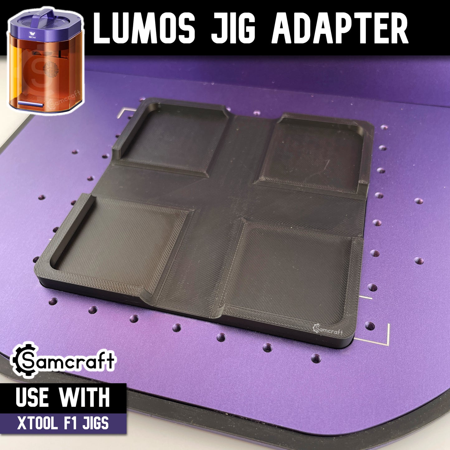 Jig Adapter - WeCreat Lumos to xTool F1