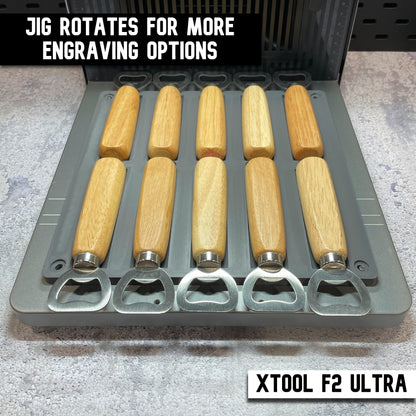 Wood Handle Bottle Opener Jig - xTool F2 Ultra