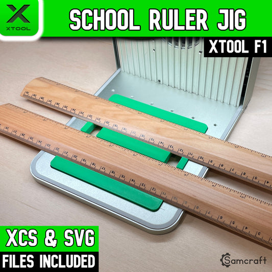 School Ruler Jig - xTool F1