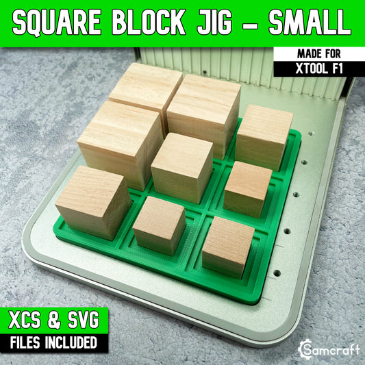Square Block Jig - Small - xTool F1