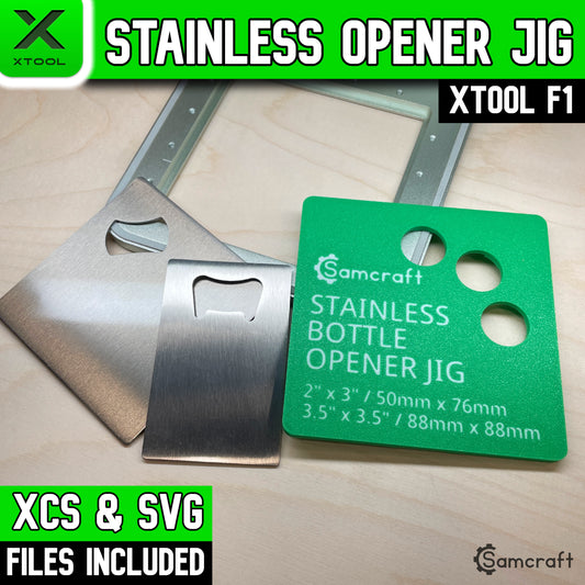 Stainless Bottle Opener Jig - xTool F1