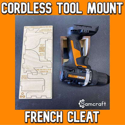 French Cleat Cordless Tool Holder (2 pk)