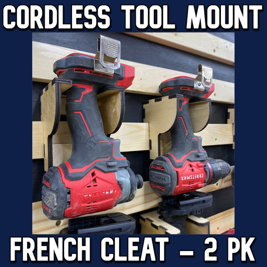 French Cleat Cordless Tool Holder (2 pk)