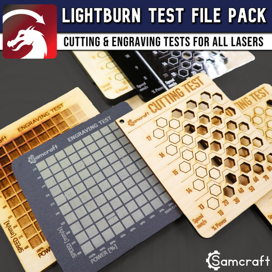 Complete Laser Test Package - Engraving & Cutting - Lightburn