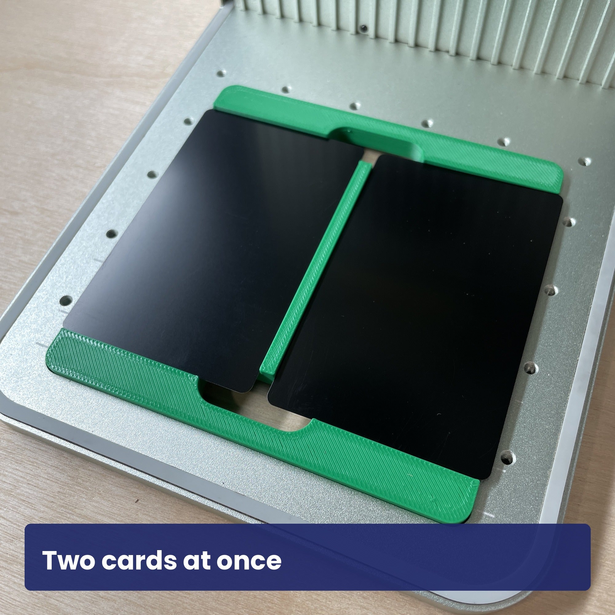 Metal Business Card Jig for xTool F1 & F2 | Dual Card | Samcraft