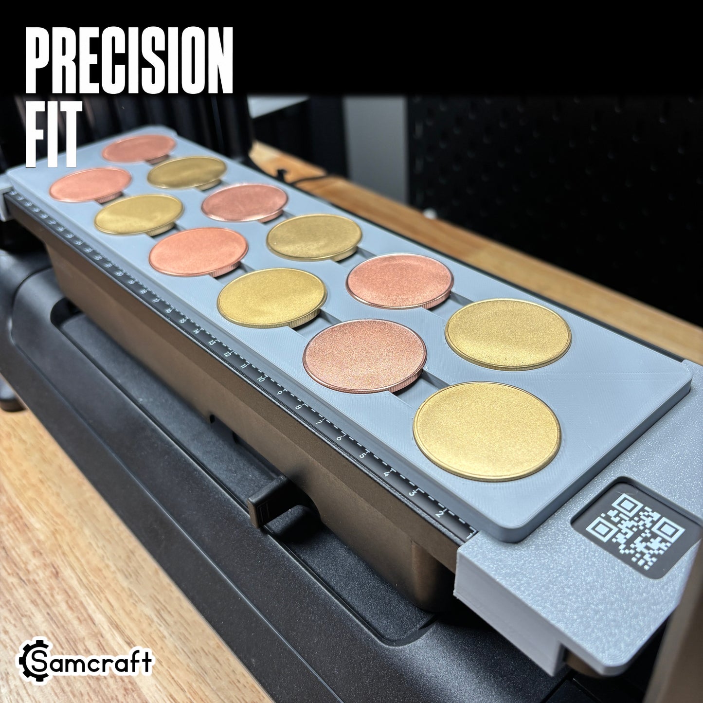 Metal Coin Jig (40mm) for eufyMake E1 UV Printer