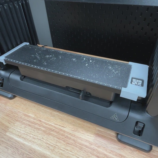 Video demonstration of the square patch jig for the eufymake e1 uv printer in use