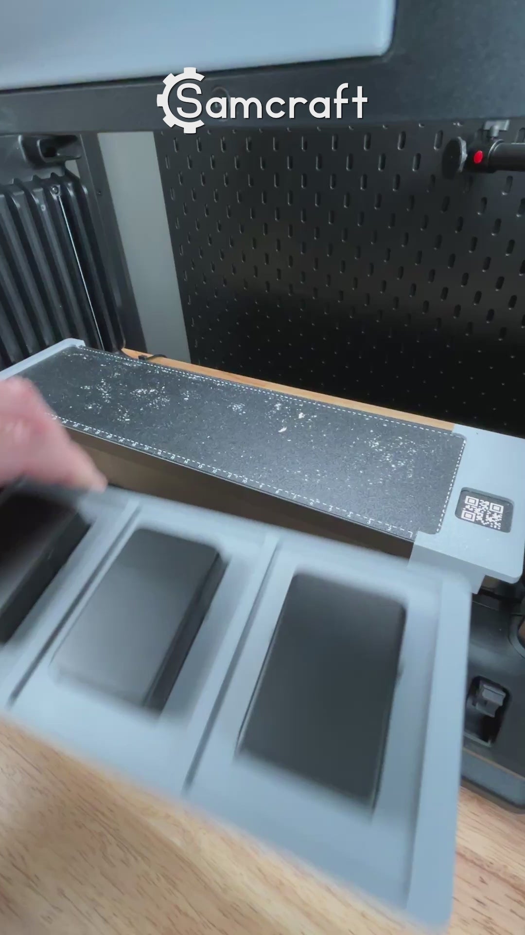 Video of the Flip Top Lighter Jig for eufyMake E1 UV Printer in use