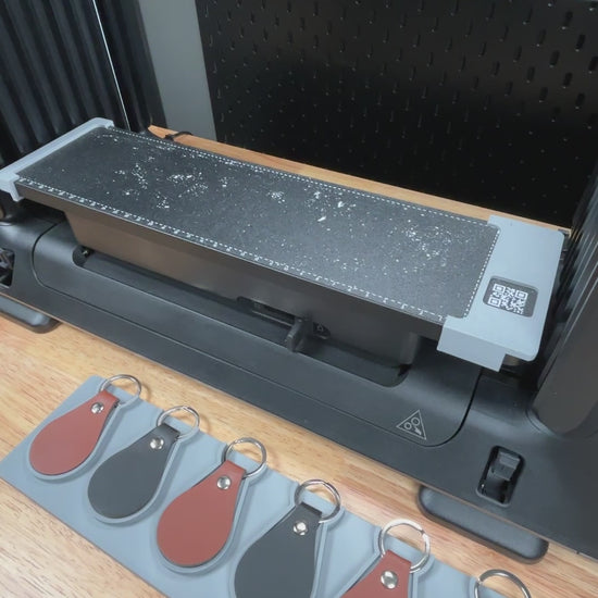 video demonstration of the guitar pick jig for the eufymake e1 uv printer in use