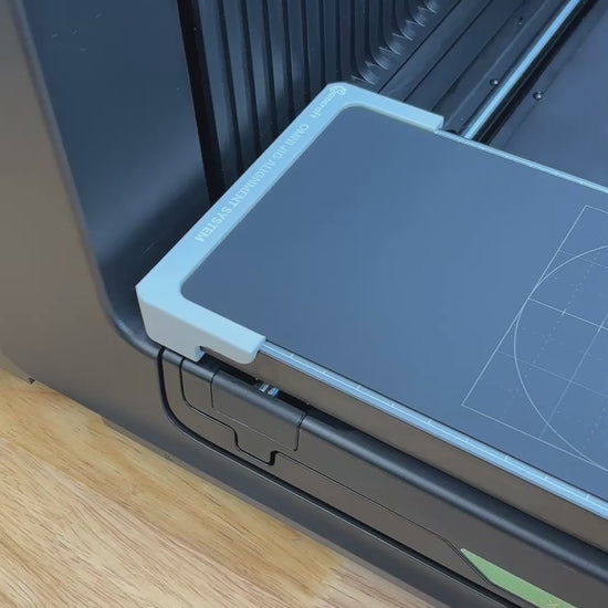Video of the Samcraft Jig Size FatMat being dropped into the Jig Alignment System on an xTool Omni UV printer.
