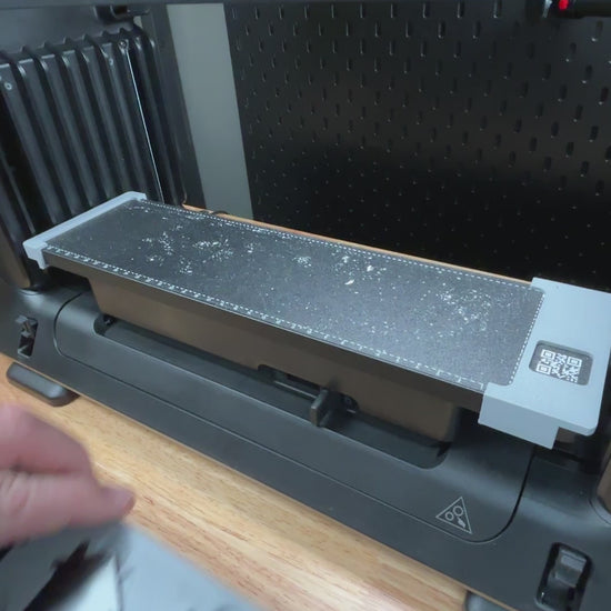 Video demonstration of the House Tag Keychain Jig for eufyMake E1 UV Printer in use