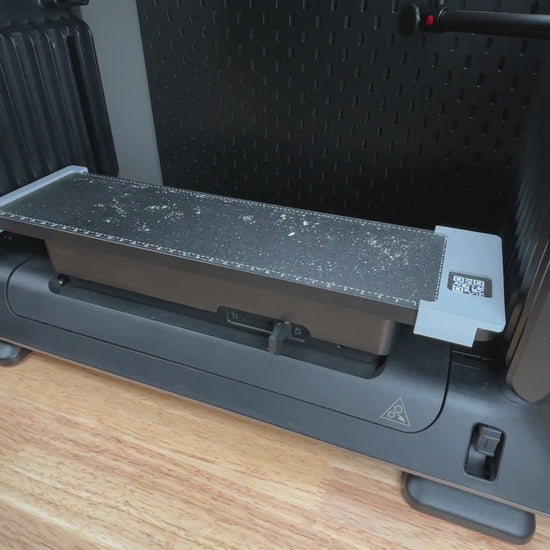 Video demonstration of the round patch jig for the eufymake E1 uv printer in action