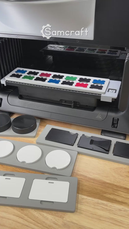Demo video of the Samcraft Jig Size FatMat on the eufyMake E1 UV printer mini bed