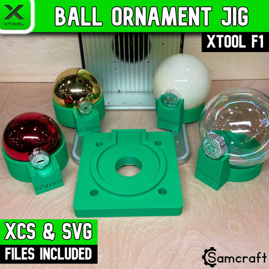 Ball Ornament Jig - xTool F1