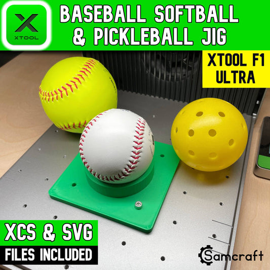 Baseball Softball & Pickleball Jig - xTool F1 Ultra