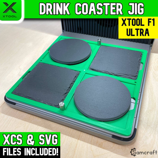 Drink Coaster Jig - 4 inch - xTool F1 Ultra