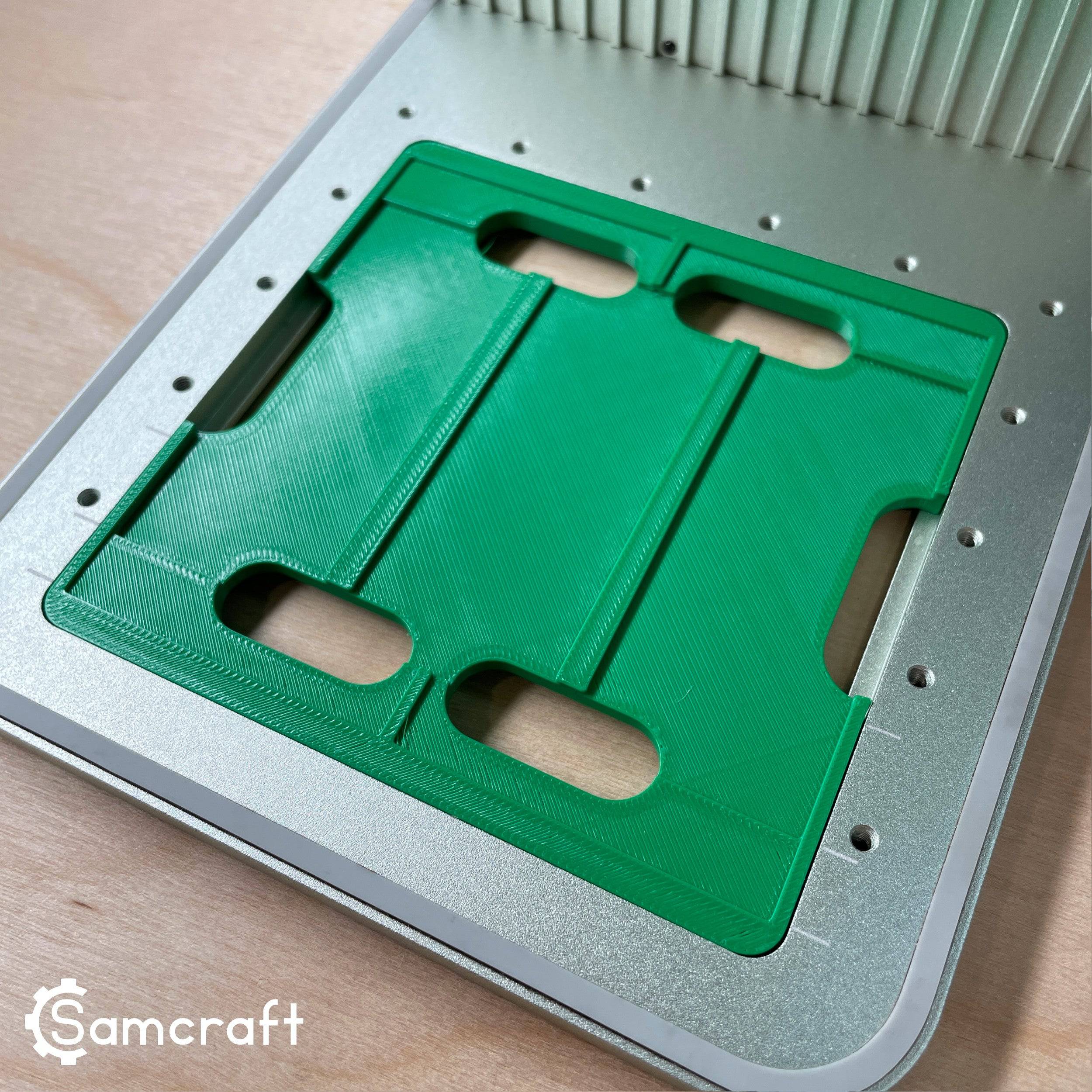 Metal Luggage Tag Laser Engraving Jig for xTool F1 & F2 | Samcraft