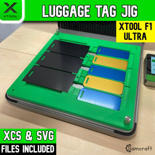 Metal Luggage Tag Jig - xTool F1 Ultra