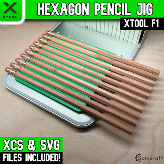 Pencil Jig - Hexagon - xTool F1