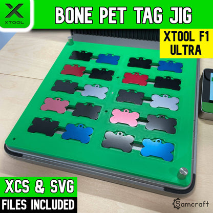 Pet Tag Jig - Bone - xTool F1 Ultra