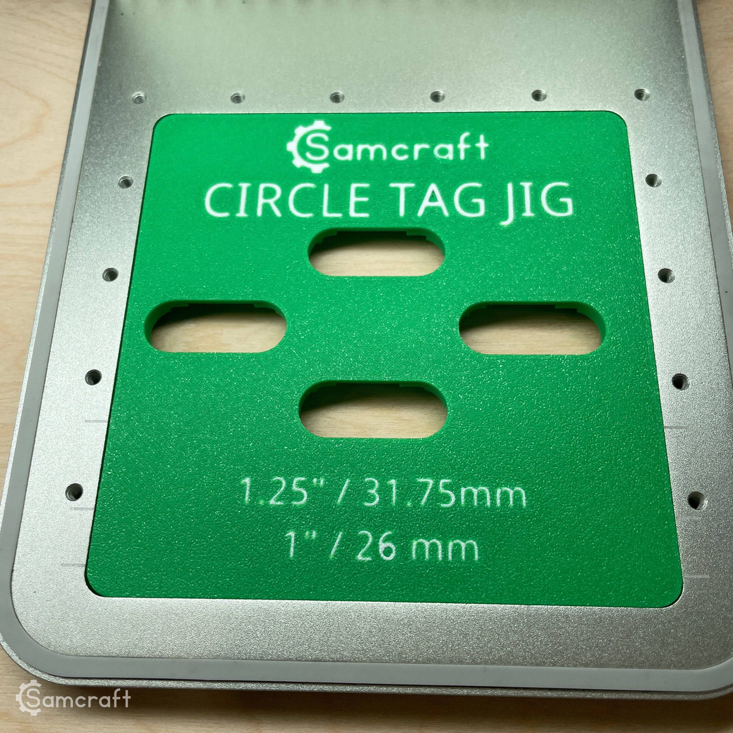 Round Pet Tag Laser Engraving Jig for xTool F1 & F2 | Samcraft